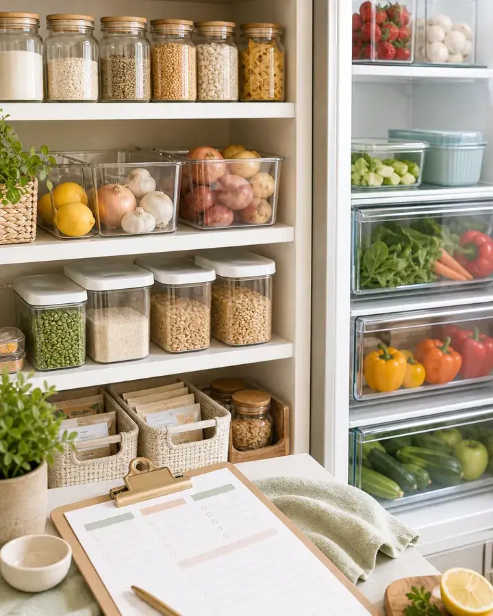 Fridge & Pantry Reset visual guide